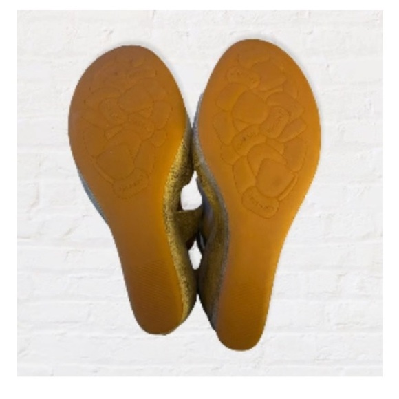 Kork-Ease Grailey Platform Wedge Gold Sandals size 9M - Picture 8 of 11